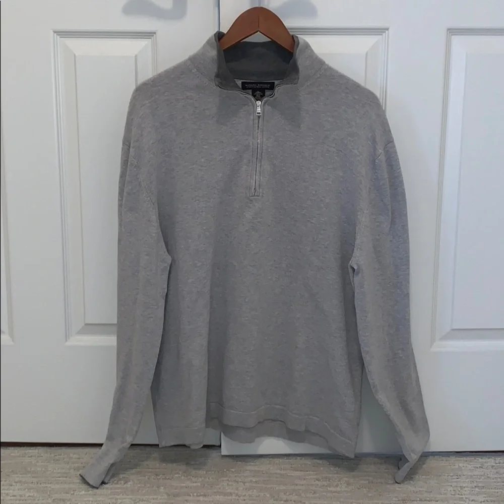 Banana Republic 1/2 zip mock neck pima Sweater